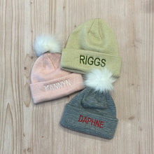 Load image into Gallery viewer, Embroidered Name Beanie