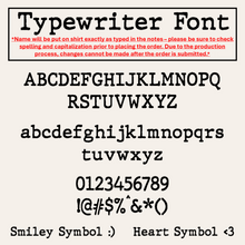 Load image into Gallery viewer, Smiley/Heart Name Shirt