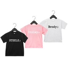 Load image into Gallery viewer, Smiley/Heart Name Shirt