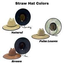 Load image into Gallery viewer, Name Straw Hat