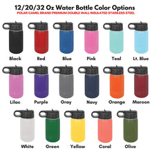 Load image into Gallery viewer, Personalized Water Bottle | Custom Infant Toddler Baby Kids Sippy Cup | Stainless Steel | Multiple Fonts and Sizes | Laser Engraved Gift