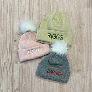 Embroidered Name Beanie