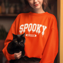 Load image into Gallery viewer, Spooky Season Sweatshirt | Halloween | Baby Infant Toddler Kids Adult | Holiday Gift | Trendy Fall Sweater
