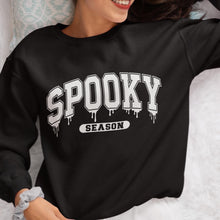 Load image into Gallery viewer, Spooky Season Sweatshirt | Halloween | Baby Infant Toddler Kids Adult | Holiday Gift | Trendy Fall Sweater
