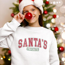 Load image into Gallery viewer, Santa&#39;s Favorite Sweatshirt | Christmas Onesie | Baby Infant Toddler Kids Adult | Trendy Gift | Winter Holiday Sweater | Romper
