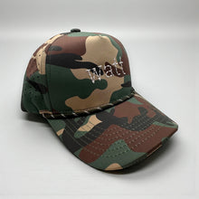 Load image into Gallery viewer, Embroidered Name Snapback Hat | Laser Perforated | Personalized Infant Baby Toddler Kids Adult Youth | Line Stitched | Custom Twill Rope Cap
